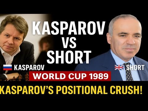 World Cup 1989 | Kasparov 🇷🇺 vs Short 🇬🇧 | A Brutal Positional Crush