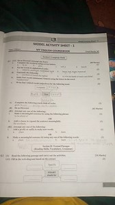 Model Activity Sheet - 1 MODEL ACTIVITY SHEET - 1 Time: 3 Hour... | Filo