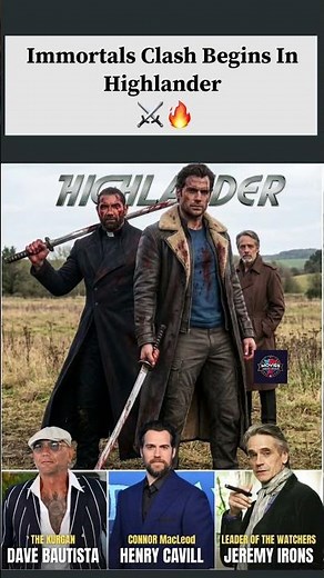 Henry Cavill As Connor MacLeod Revealed 🤯 #Highlander #HenryCavill #MovieShorts