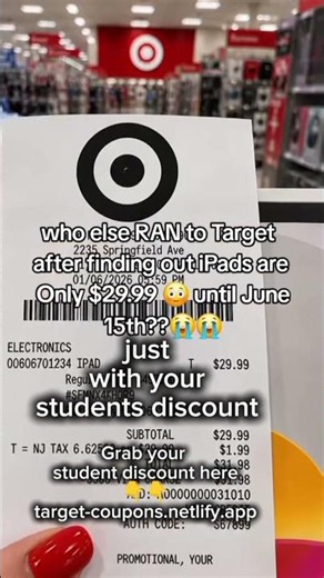 Here's how to get your discount 🥰... ⬇️ #target #targetfinds #ipad #shorts #trending #viral #america
