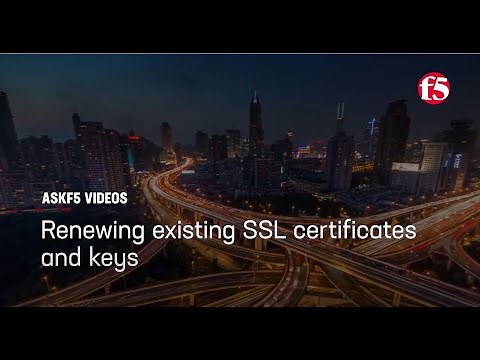 Renewing existing SSL certificates and keys