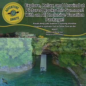 2K reactions · 235 shares | Ready to escape? Explore, Relax, and Unwind at Pictured Rocks this Summer! • Kayak along Lake Superior's stunning shoreline • Unwind in a private Yurt or Safari Tent on the beach Reserve your spot today! Book now and start your adventure! | Paddling Michigan | Facebook