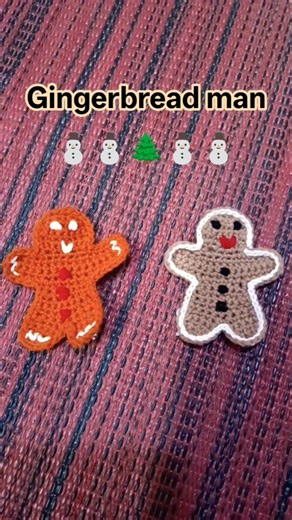 ⛄Gingerbread Man christmas trend again# crochet pattern #Christmas Decorations🌲 #Christmas Ornaments