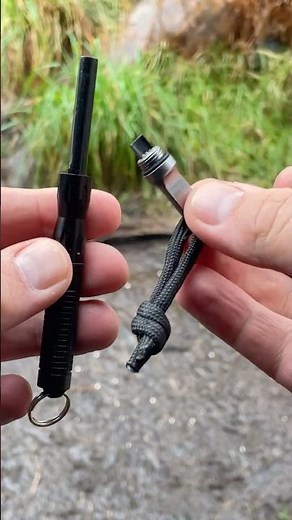 AWESOME SURVIVAL TOOL 🔥 ELITE FIRE STARTER BLACK 🔥 #shorts #survivalgear #survivaltools