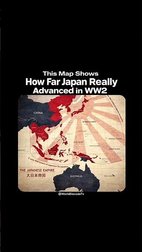 How Far Japan Advanced in World War II 😳 #shorts #ww2 #historyfacts #japan