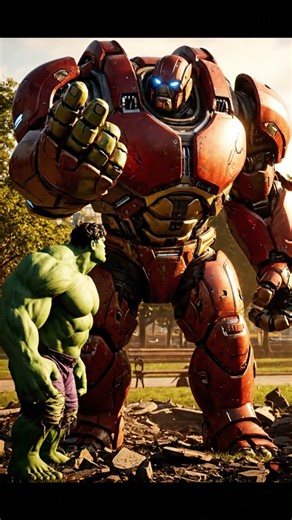 Hulk vs Hulkbuster Epic Fight #avengers #hulk #marvel #ironman