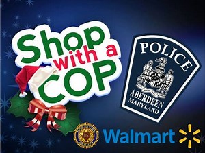 COPS IN THE COMMUNITY - Each year, officers with the Aberdeen Police Department take community kids shopping for Christmas. Thank you to Walmart and American Legion Bernard L. Tobin Post 128, who make this day so special for our kids. After shopping, the ladies and sons of the legion feed the kids and wrap their gifts. #shopwithacop Notice: In November of each year, Aberdeen Police Department look to local schools and churches to provide names of children who they believe would like to participa