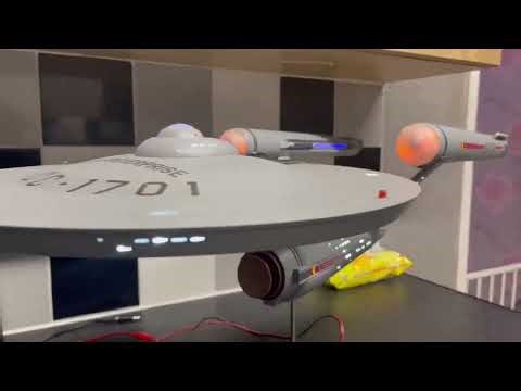 Star Trek 1/350 TOS model kit built and lit