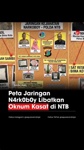 Mimin on Instagram: "Kasus ini bermula dari penangkapan Bripka IR alias Karol bersama istrinya berinisial N, yang merupakan anggota Bhayangkari. Pasangan suami istri tersebut diduga terlibat dalam peredaran n4rk0tik4 jenis s4bv di wilayah Kota Bima. Dalam penangkapan itu, aparat menyita barang bukti sabv dengan berat bruto 35,76 gram serta uang tunai sebesar Rp88,8 juta yang diduga hasil transaksi n4rk0b4. Dari pengembangan perkara tersebut, penyidik kemudian mendalami dugaan keterkaitan AKP Mal