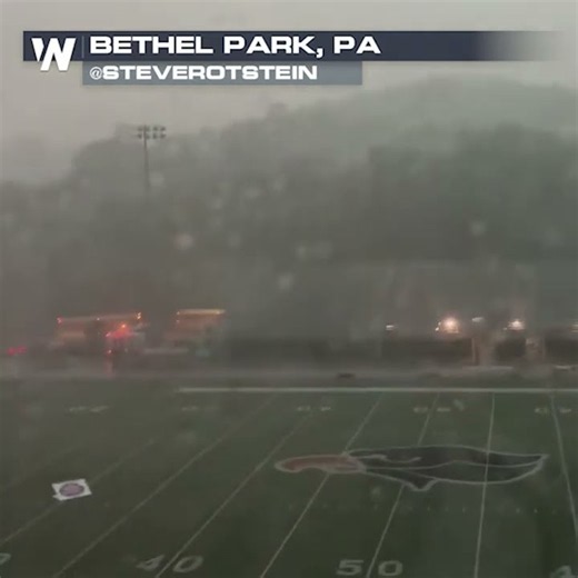 SEVERE Weather Delays High School Football Game Near Pittsburgh, PA