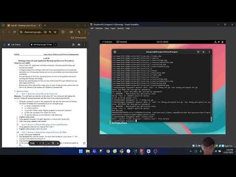 OSP201-LAB 09 Defining Linux OS and Application Backup and Recovery Procedures