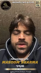 1st FEB LIVE SHOW 8PM (ZIRAKPUR) #masoomsharma #reels #trendingreels #instagood @masoomsharmaofficial | Masoom Sharma vlog