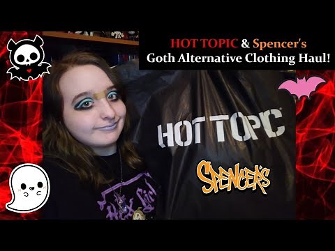 HOT TOPIC & Spencer's Goth/Alternative Clothing Haul! (2022)
