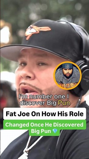 Fat Joe On How His Role Changed Once He Discovered Big Pun 💎