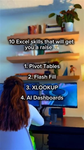 Farizat Tabora on Instagram: "Comment “2026” to get my free excel training and master these excel skills 👇 10 Excel skills that get you a raise 🤑💵 1. Pivot Tables 2. Flash Fill 3. XLOOKUP 4. AI Dashboards 5. ChatGPT for Formulas 6. Quick Analysis 7. Conditional Formatting 8. Power Query 9. IF Formulas 10. Auditing Formulas Master these before your next performance review: just comment “2026” below & I’ll DM you my free Excel + AI class that teaches them to you step-by-step"