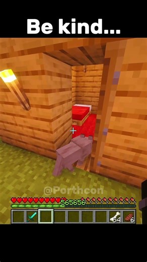 Be kind... #shorts (healing yt shorts day 1) #minecraft