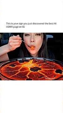 AI LAVA FOOD ASMR 🌋 | Oddly Satisfying & Relaxing Eating Sounds