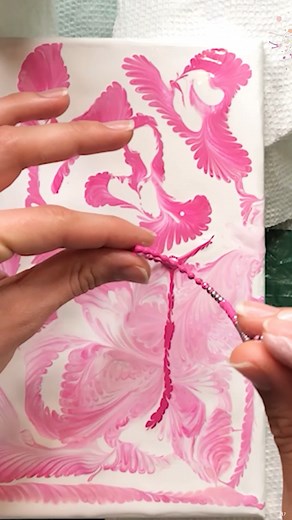 Creative Chain Pull Technique #art #fluidart #arttechniques #paintingtechniques | Consciously Creating