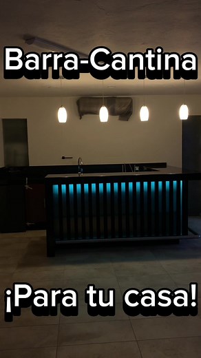 Construye tu lujosa barra de bar con mármol y LED