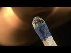 Lighting a Match in Slow Motion (Close Up)