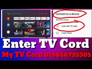 How To TV Code Enter Link With TV Show YouTube Video Link
