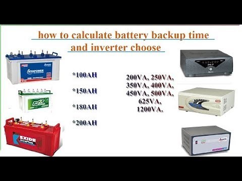 How to calculate battery backup time and choose an inverter ( part - 1 ) | POWER GEN