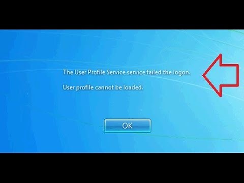 Windows 7 User Profile Service Failed Logon FIX :EASY