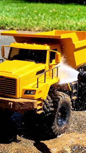 Clean muddy cars, clean toys with a water hose 2