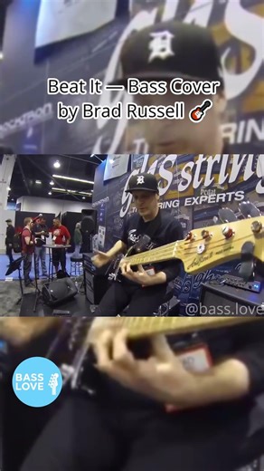From Our Friends: Brad Russell — putting bass groove into MJ’s Beat It 🎸🔥 #Basslove #BradRussell #