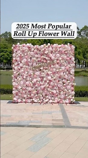 Let’s Try to Set Up This Reusable Flower Backdrop in 3 Mins! Perfect for Every Wedding/Event Planner