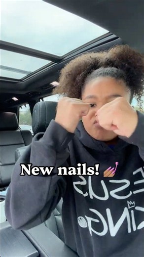 Scarlett’s new nails!! 💅🏽 #nailtransition #nailinspo