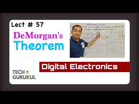 57. DeMorgan's Theorem / Digital Electronics | TECH GURUKUL by Dinesh Arya
