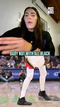 All black shoes with white socks is certainly a choice 🤣🤣🤣 #wnba #style #kelseyplum