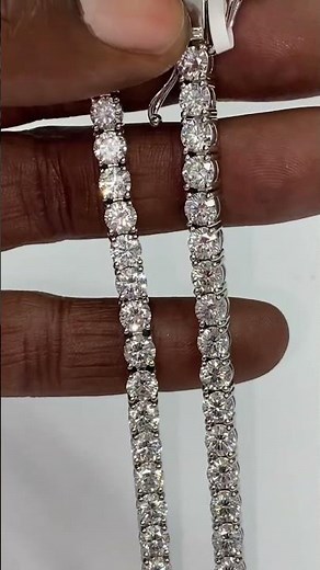 TWO 14k WHITE GOLD DIAMOND TENNIS BRACELETS AVAILABLE 17 CARATS & 15 CARATS