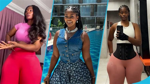 Sheena Gakpe's cameraman records her running very fast on treadmill from behind