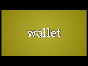 Wallet Meaning