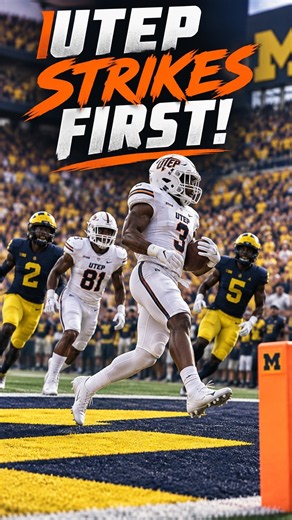 UTEP SHOCKS Michigan With the First Touchdown! 😳