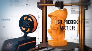 Super excited with the new FDM 3D printer Anet E16. Feature: 1. Easy assembly, only 5-10 minutes; 2. All-metal body, aluminum profile mechanism, accurate and stable printing 3. Large build volume 300*300*400mm; 4. Automatic loading and unloading filament; 5. Dual Z-axis motors, dual Y-axis optical axis design; 6. Adjustable Y-axis belt design; 7. Special pulley and profile design, with higher printing precision. | Daily 3D Print