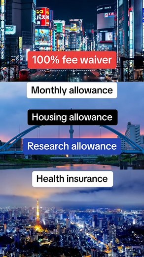 2.3K views · 24 reactions |  Study in Japan for FREE  Apply here: https://tinyurl.com/yj5ejh55 Benefits: 1. Full tuition fee coverage 2. Allowance for housing expenses 3. Health insurance 4. Additional allowance 5. Research allowance Deadline: December 10, 2023 #opportunitiescircle #studyinJapan #fullyfunded #studyabroad #studyinjapanforfree #education #international #tokyo #QSranking #scholarships #opcircle | Opportunities circle | Facebook
