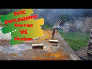 Epic Samsung 18650 Explosion 18650 vs heatgun