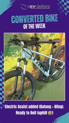 REV E-Bikes & Conversions on Instagram: "⚡️ Converted Bike of the Week! This ride just levelled up with Electric Assist (Bafang + Bling) — now it’s ready to roll uphill with ease (and style 🤣). Experience the power, performance, and fun of a Rev Bikes conversion — made for Aussie riders who love the open road! 🚲🇦🇺 #RevBikes #ConvertedBikeOfTheWeek #EbikeConversion #BafangMotor #ElectricAssist #EbikeAustralia #RideUpHill #CyclingAustralia #ElectricBikeConversion #SustainableTransport #EbikeLi