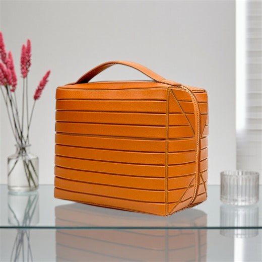 Large Artificial Leather Makeup Organizer | Waterproof Multi-compartment Travel Cosmetic Case With Zipper for Women - Etsy