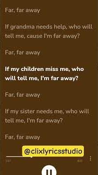 Short 02|Far far away Lyrics Video #anasheiNgwe#clixlyricsstudio #lyrics #duet #farfaraway