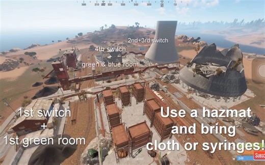 rust发电厂资源点，刷卡点详解