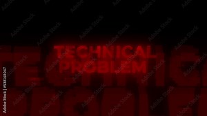 Technical Problem Red Warning Error Alert Computer Virus alert Hacking Message Glitch. User interface system failure window, fatal critical messages. Damaged problem warnings. Failed operations