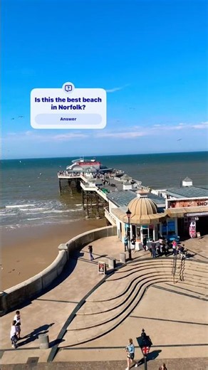 Cromer beach, Norfolk #travel #ukbeaches #norfolk #england #beachlife #beach