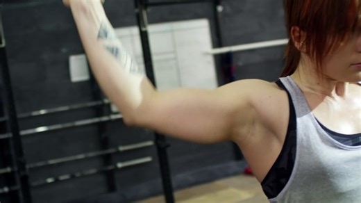 Beautiful girl gym work out video