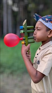 Bamboo DIY with Colorful Balloons