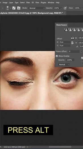 Clone Source tool in #photoshop 2024