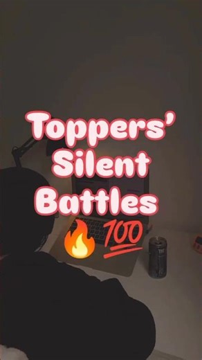 Toppers’ Silent Battles 🔥💯#study #stayfocused #studyadvice #motivation #music